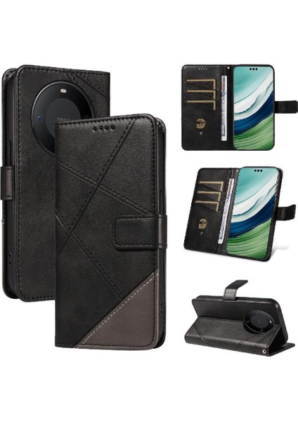 Huawei Mate 60 Pro Için Flip Case Deri Telefon Koruma Kılıfı ve Kart (Yurt Dışından)