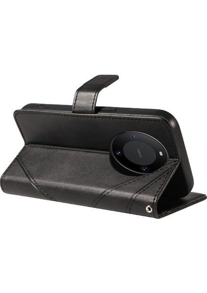 Huawei Mate 60 Pro Için Flip Case Deri Telefon Koruma Kılıfı ve Kart (Yurt Dışından)