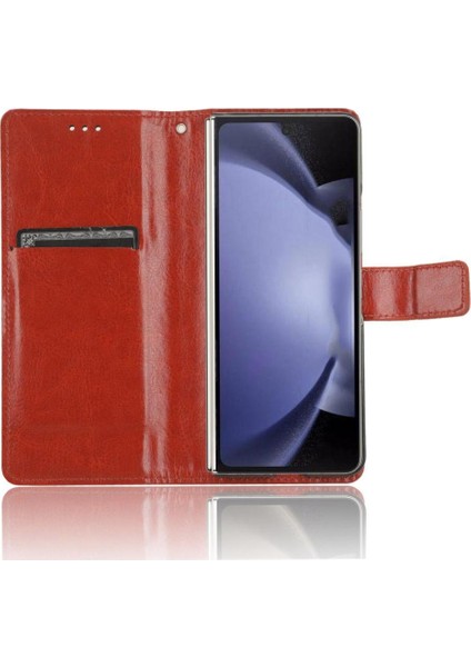 Samsung Galaxy Z Için Kılıf Fold 6 Kart Tutucu Kapak Çevirin Manyetik Cüzdan (Yurt Dışından)