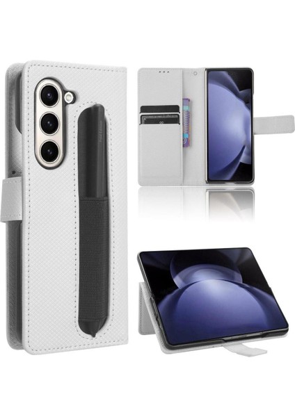 Samsung Galaxy Z Için Kılıf Fold 6 Kickstand Kapak Manyetik Cüzdan Kart (Yurt Dışından)