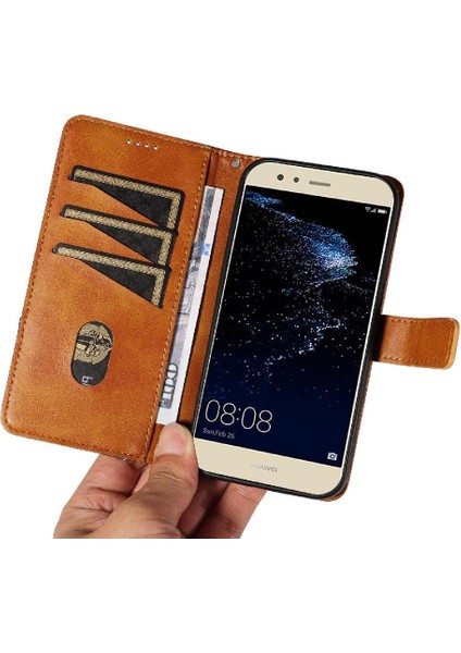 Huawei P10 Lite ve Kart Yuvası Deri Telefon Koruma Kılıfı Için Flip Case (Yurt Dışından) fiyatları