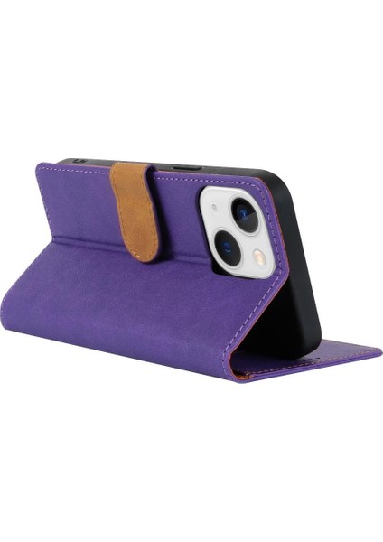 IPhone 15 Için Flip Case Yan Cep Anti Kayma Kart Yuvaları Manyetik Kapatma (Yurt Dışından) fırsatları