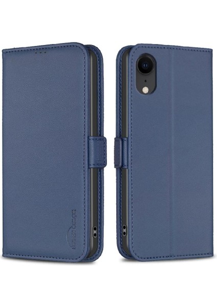 IPhone Xr Için Flip Case Pu Deri Cüzdan Darbeye Tpu Iç Kabuk Kartı (Yurt Dışından)