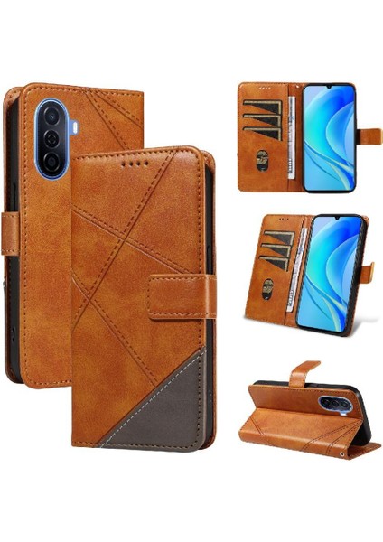 Huawei Nova Y70 Artı ve Kart Yuvası Yüksek Kaliteli Deri Çanta Için Flip Case (Yurt Dışından)