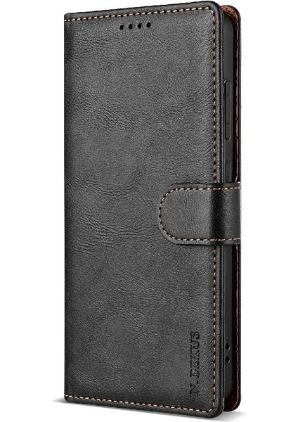 Xiaomi Redmi Not 12 Pro Artı Kart Yuvaları Manyetik Kapatma Için Flip Case (Yurt Dışından)