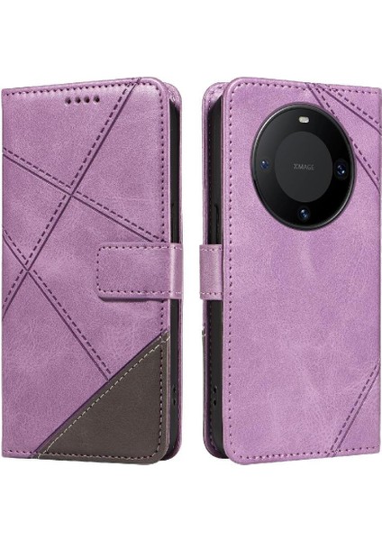 Huawei Mate 60 Pro Için Flip Case Deri Telefon Koruma Kılıfı ve Kart (Yurt Dışından)