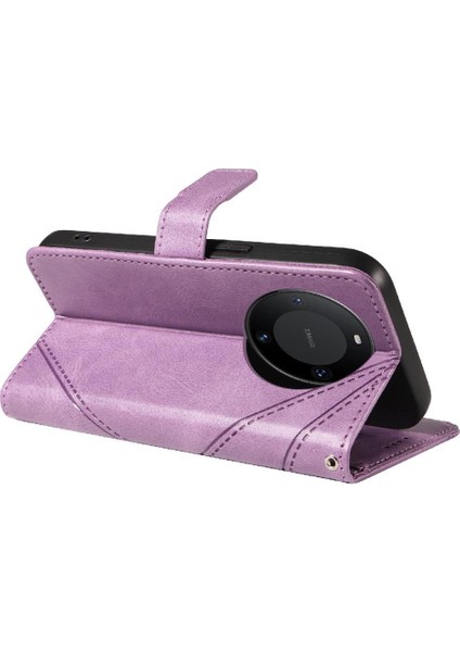 Huawei Mate 60 Pro Için Flip Case Deri Telefon Koruma Kılıfı ve Kart (Yurt Dışından)