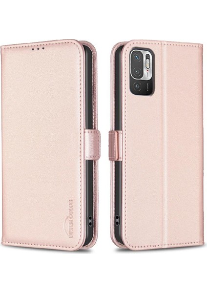 Xiaomi Poco M3 Pro Darbeye Tpu Iç Kabuk Kickstand Pu Için Flip Case (Yurt Dışından)