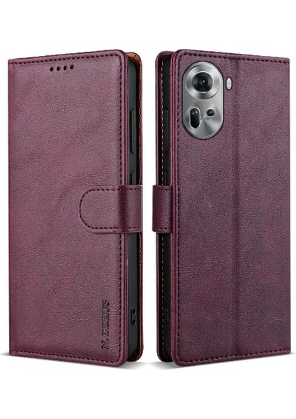 Oppo RENO11 Pro Çift Katmanlı Koruma Için Flip Case Yan Cep Kartı (Yurt Dışından)