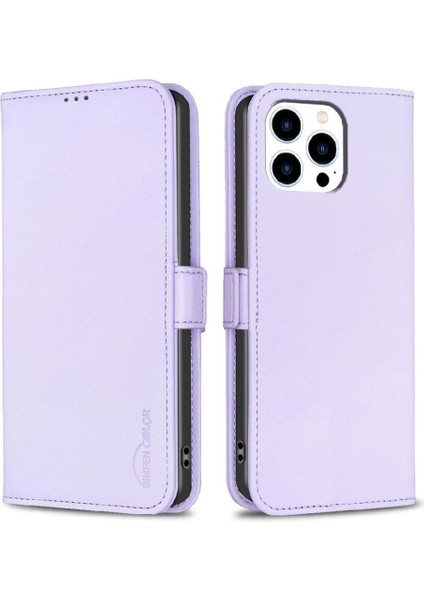 IPhone 13 Için Flip Case Pro Pu Deri Cüzdan Manyetik Darbeye Tpu Kart (Yurt Dışından)
