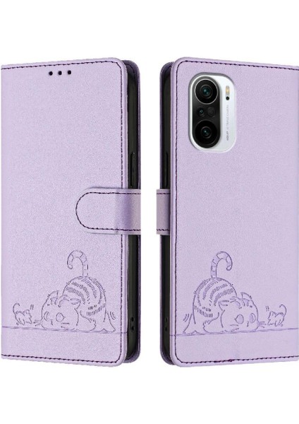 Xiaomi Mi 11I Cüzdan Kapak Çevirin Kart Yuvası Tutucu Kickstand Kedi (Yurt Dışından) indirimleri