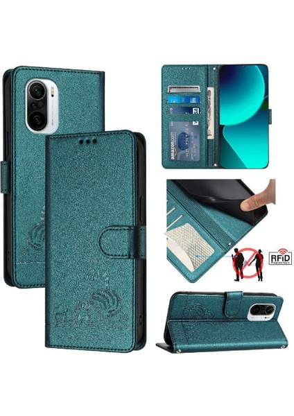 Xiaomi Mi 11I Cüzdan Kapak Çevirin Kart Yuvası Tutucu Kickstand Kedi (Yurt Dışından)