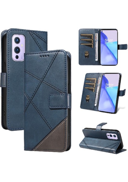 Elmas Dikiş Yüksek Kaliteli Deri Telefon ile Oneplus 9 Için Flip Case (Yurt Dışından)