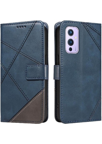 Elmas Dikiş Yüksek Kaliteli Deri Telefon ile Oneplus 9 Için Flip Case (Yurt Dışından)