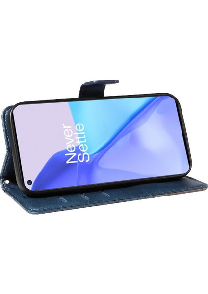 Elmas Dikiş Yüksek Kaliteli Deri Telefon ile Oneplus 9 Için Flip Case (Yurt Dışından)