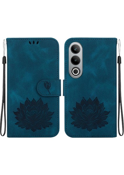 Oneplus Nord Ce4 5g Kabartma Lotus Çiçek Cüzdan Kickstand Için Flip Case (Yurt Dışından)