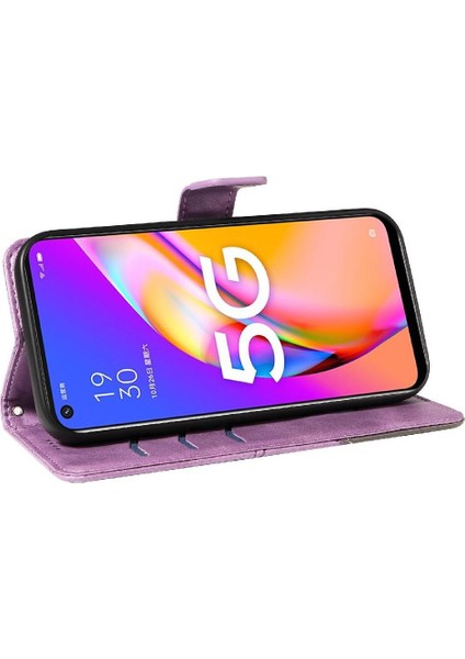 Oppo A93 5g Deri Telefon Koruma Kılıfı ve Kart Yuvası ile Flip Case (Yurt Dışından)