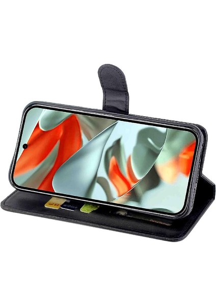 Google Pixel 9 Pro Xl Kart Tutucu Manyetik Kapatma Kickstand Için Filp Durumda (Yurt Dışından)