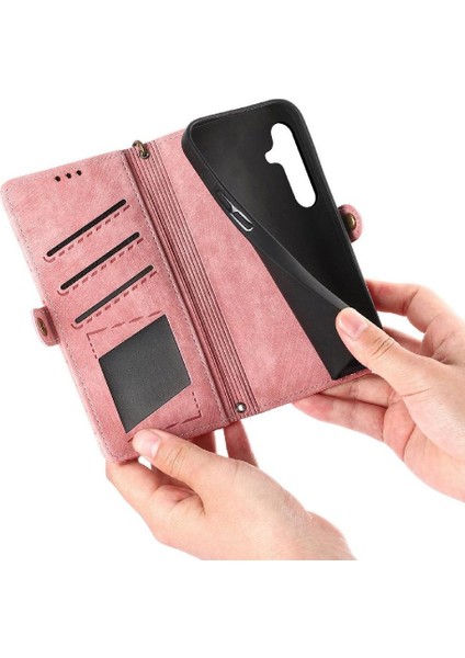 Samsung Galaxy S24 Artı Darbeye Deri Kılıf Için Flip Case Cüzdan Flip (Yurt Dışından) modelleri