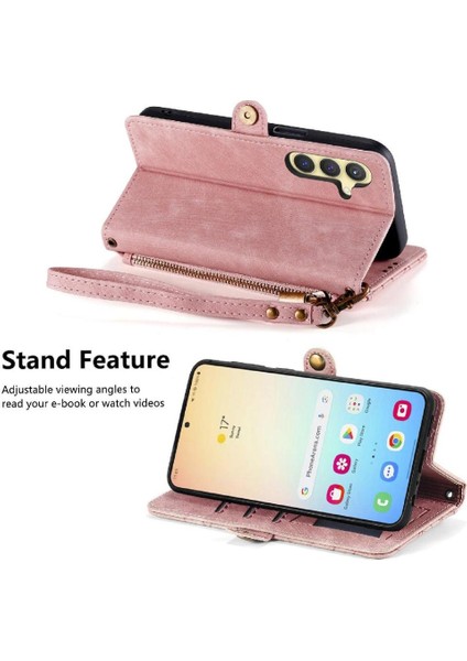 Samsung Galaxy S24 Artı Darbeye Deri Kılıf Için Flip Case Cüzdan Flip (Yurt Dışından) fırsatları