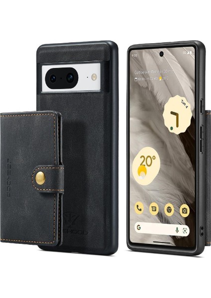 Google Pixel 8 Için Kılıf Ayrılabilir Manyetik Tasarım Cardholder Magsafe Standı (Yurt Dışından)