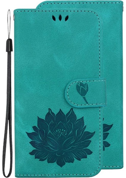Oppo A60 4g Kickstand Kickstand Cüzdan Kabartma Lotus Için Flip Case (Yurt Dışından)
