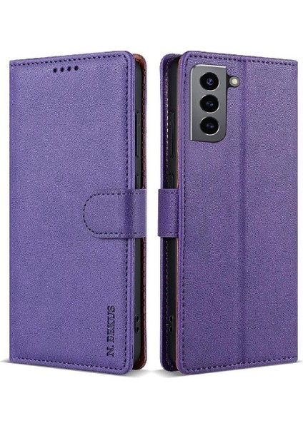 Samsung Galaxy S21 5g Için Flip Case Yan Cep Anti Kayma Çift Katmanlı (Yurt Dışından)