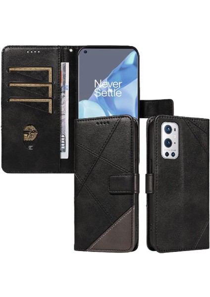 Oneplus 9 Pro Deri Telefon Koruma Kılıfı ve Kart Yuvası Için Flip Case (Yurt Dışından)
