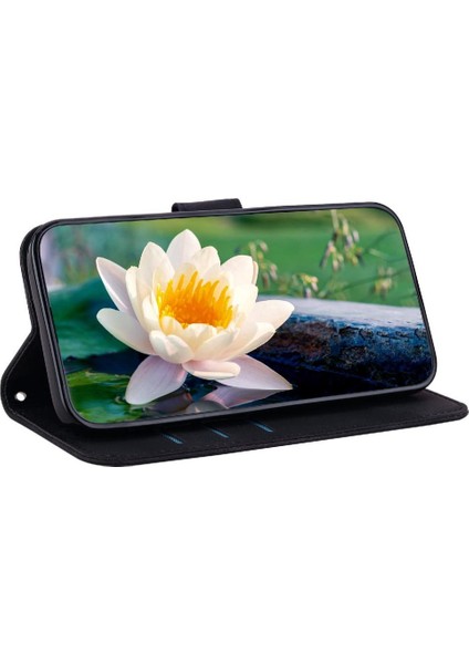 Onur 90 Pro Cüzdan Kabartma Lotus Çiçek Kickstand Için Flip Case (Yurt Dışından)