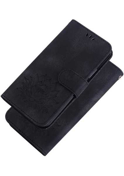 Onur 90 Pro Cüzdan Kabartma Lotus Çiçek Kickstand Için Flip Case (Yurt Dışından)