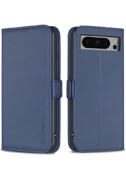 Google Piksel 8 Pro Kickstand Pu Deri Cüzdan Kart Yuvaları Için Flip Case (Yurt Dışından)