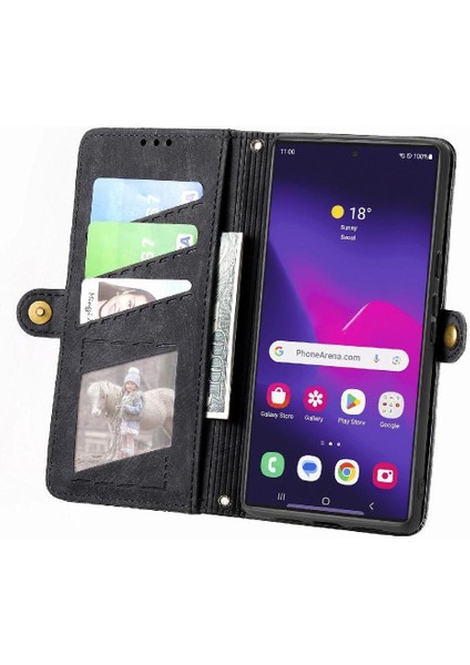 Samsung Galaxy S24 Için Flip Case Ultra Deri Kılıf Darbeye Basit (Yurt Dışından) fiyatları