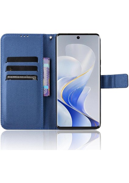 Vivo S19 Pro 5g Için Kickstand Kart Tutucu Kapak Manyetik Cüzdan (Yurt Dışından)