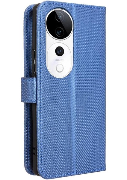 Vivo S19 Pro 5g Için Kickstand Kart Tutucu Kapak Manyetik Cüzdan (Yurt Dışından)