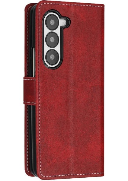 Samsung Galaxy Z Için Flip Case Toka ile 5 5g Kat Pu Deri Saf ile (Yurt Dışından) modelleri