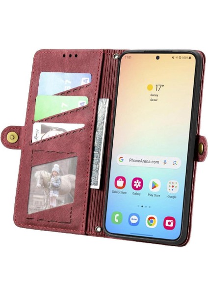 Samsung Galaxy S24 Artı Darbeye Deri Kılıf Için Flip Case Cüzdan Flip (Yurt Dışından) fırsatları