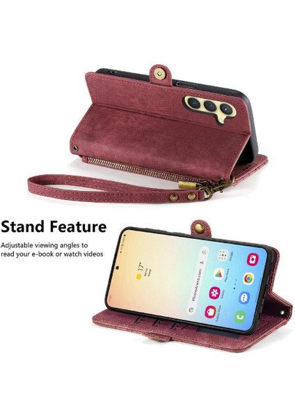 Samsung Galaxy S24 Artı Darbeye Deri Kılıf Için Flip Case Cüzdan Flip (Yurt Dışından) indirimleri
