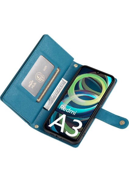 Xiaomi Redmi A3 Için Flip Case Çok Fonksiyonlu Kart Yuvaları Cüzdan Kickstand (Yurt Dışından) fırsatları