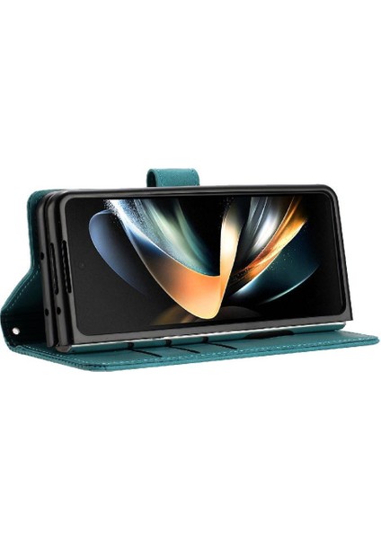 Samsung Galaxy Z Için Flip Case Fold 4 5g Kart Ekleme Cüzdan Pu Deri (Yurt Dışından)