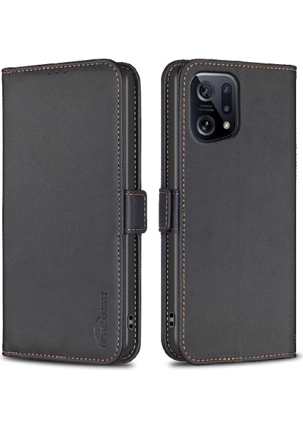 Oppo Bulmak Için Flip Case X5 Darbeye Tpu Iç Kabuk Kickstand Manyetik (Yurt Dışından)