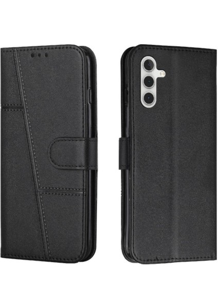 Samsung Galaxy M35 Yan Toka Kart Ekleme Kickstand Pu Için Flip Case (Yurt Dışından)