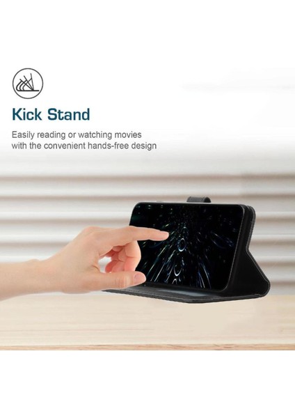 Samsung Galaxy M35 Yan Toka Kart Ekleme Kickstand Pu Için Flip Case (Yurt Dışından)