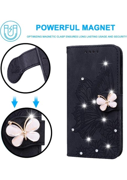 Xiaomi Poco M6 4g Için Flip Case Deri Cüzdan Kickstand Koruyucu Büyük (Yurt Dışından)