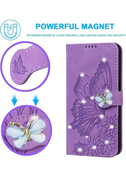 Xiaomi Poco M6 4g Için Flip Case Deri Cüzdan Kickstand Koruyucu Büyük (Yurt Dışından)