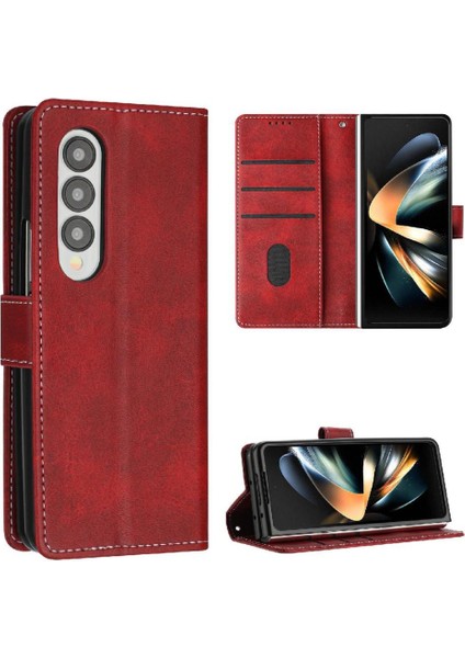 Samsung Galaxy Z Için Flip Case ile 4 5g Kickstand Saf Renk Kat (Yurt Dışından)