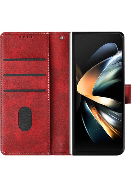 Samsung Galaxy Z Için Flip Case ile 4 5g Kickstand Saf Renk Kat (Yurt Dışından)