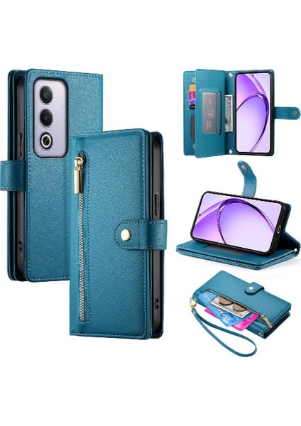 Oppo A3 Pro 5g Bilek Kayışı Cüzdan Bölmesi Kickstand Kart Için Flip Case (Yurt Dışından)