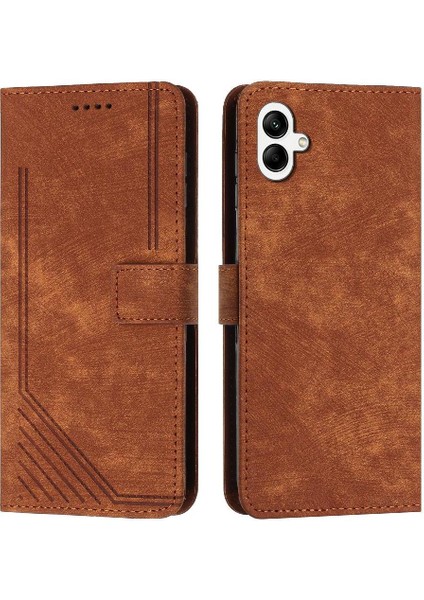 Samsung Galaxy A06 Pu Deri Kart Ekleme Kickstand Için Flip Case (Yurt Dışından)
