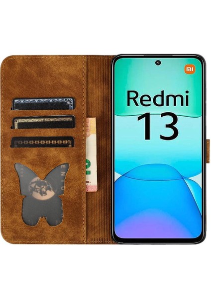 Xiaomi Poco M6 4g Için Flip Case Tutucu Kapak Çevirin Folio Kart Cep Kedi (Yurt Dışından)
