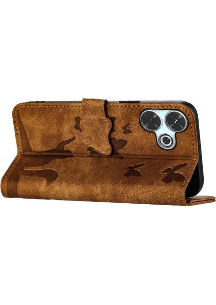 Xiaomi Poco M6 4g Için Flip Case Tutucu Kapak Çevirin Folio Kart Cep Kedi (Yurt Dışından)